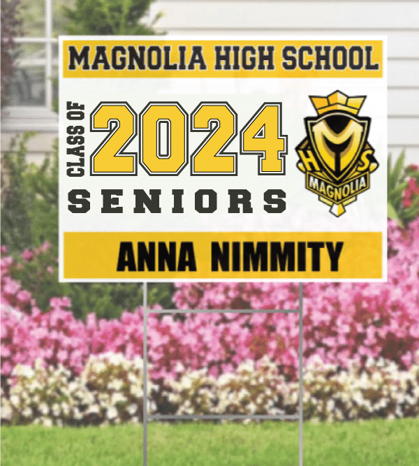 Class Of 2024 Yard Sign PERSONALIZED Kustom Imprints   Class Of 2024 Yard Sign Personalized