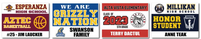 Custom Spirit School Yard Signs | Kustom Imprints