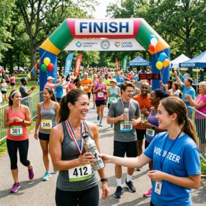 nonprofit run fundraiser water bottles